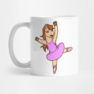 Comic horse dances ballet - ballerina Mug